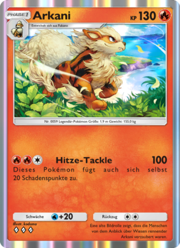 Arkani 040 — Genetic Apex (German Pokémon TCG card)