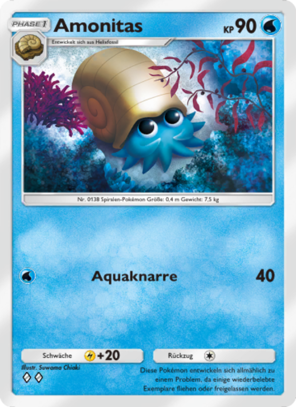 Amonitas 081 — Genetic Apex (German Pokémon TCG card)