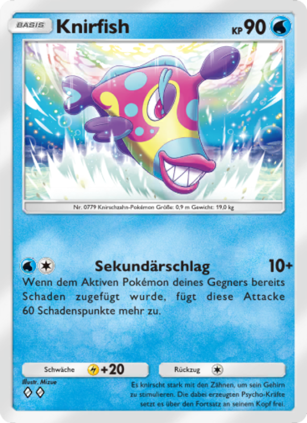 Knirfish 091 — Genetic Apex (German Pokémon TCG card)