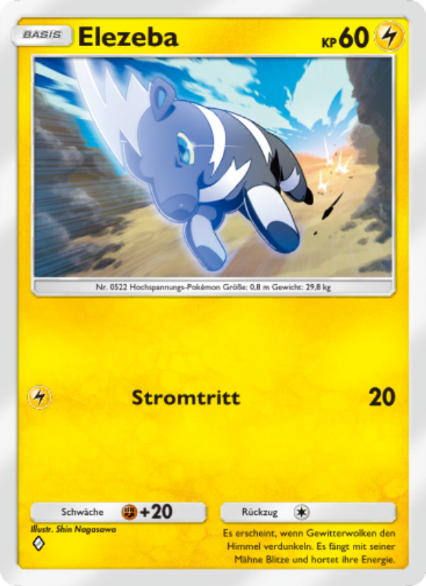 Elezeba 105 — Genetic Apex (German Pokémon TCG card)