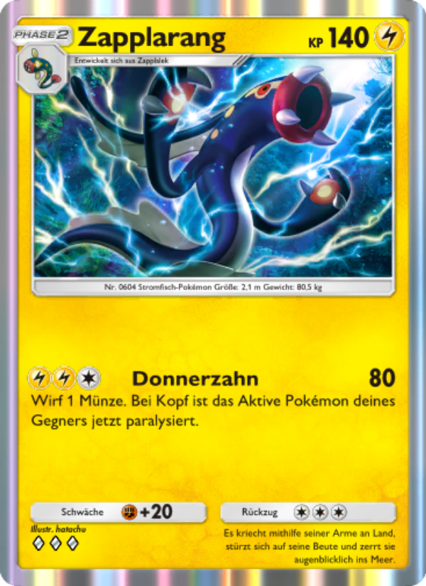 Zapplarang 109 — Genetic Apex (German Pokémon TCG card)