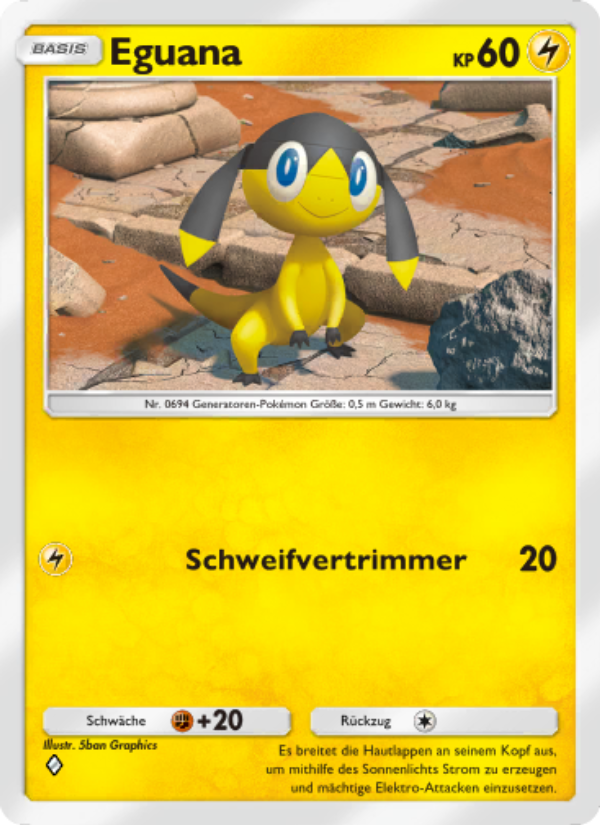 Eguana 110 — Genetic Apex (German Pokémon TCG card)