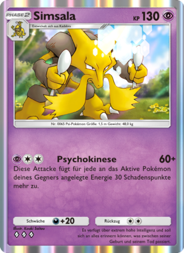Simsala 117 — Genetic Apex (German Pokémon TCG card)