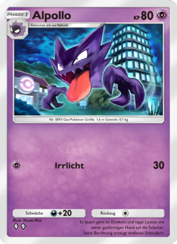 Alpollo 121 — Genetic Apex (German Pokémon TCG card)