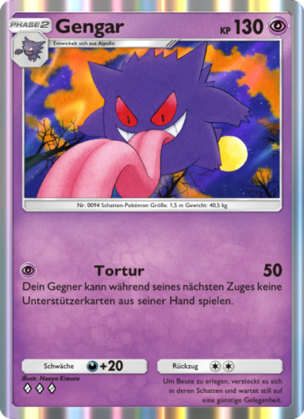 Gengar 122 — Genetic Apex (German Pokémon TCG card)