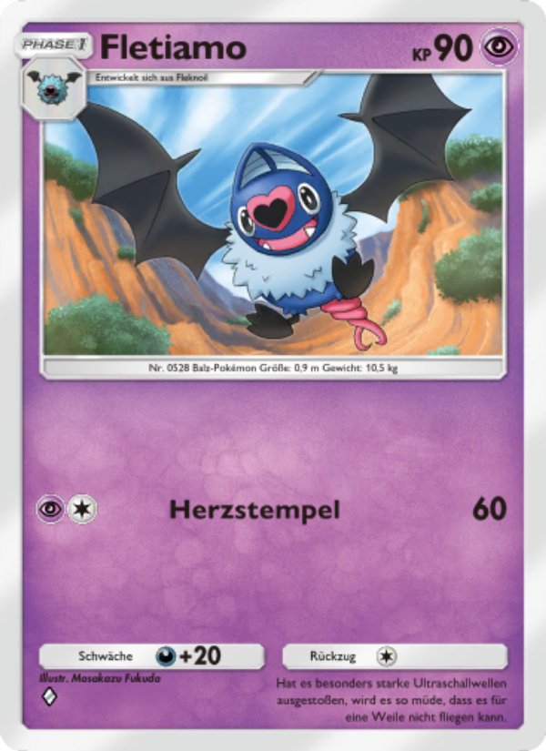 Fletiamo 134 — Genetic Apex (German Pokémon TCG card)
