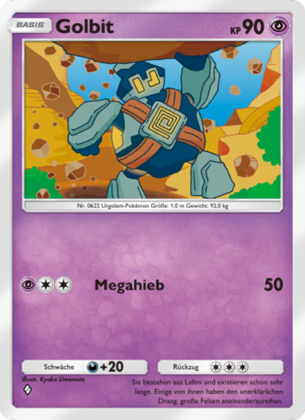 Golbit 135 — Genetic Apex (German Pokémon TCG card)