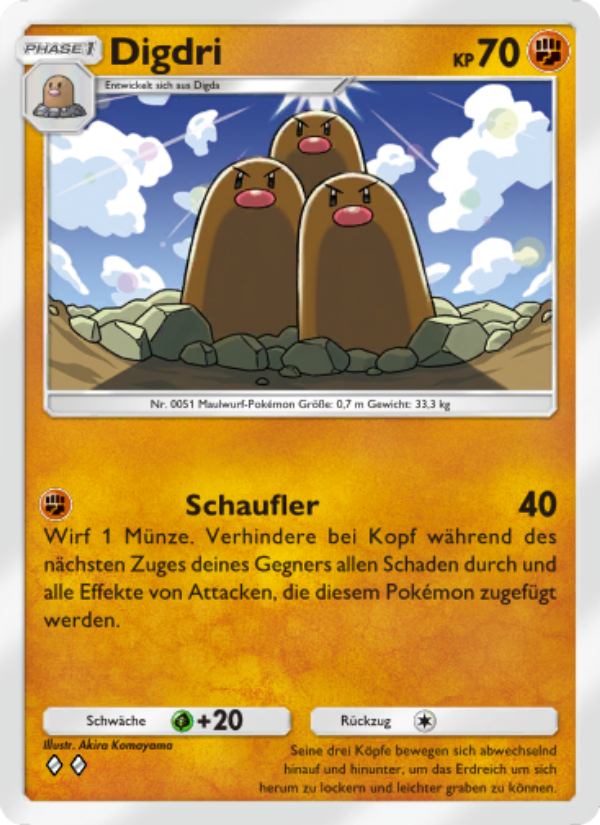 Digdri 140 — Genetic Apex (German Pokémon TCG card)