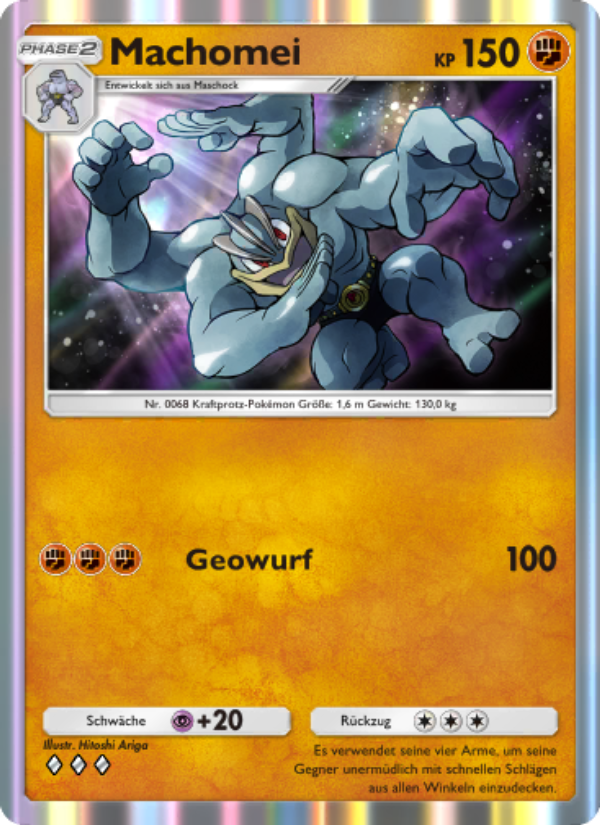 Machomei 145 — Genetic Apex (German Pokémon TCG card)