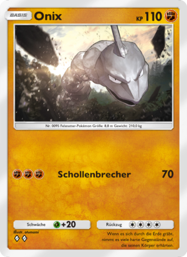 Onix 150 — Genetic Apex (German Pokémon TCG card)