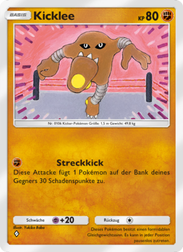 Kicklee 154 — Genetic Apex (German Pokémon TCG card)