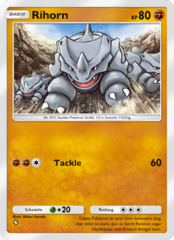 Rihorn 156 — Genetic Apex (German Pokémon TCG card)