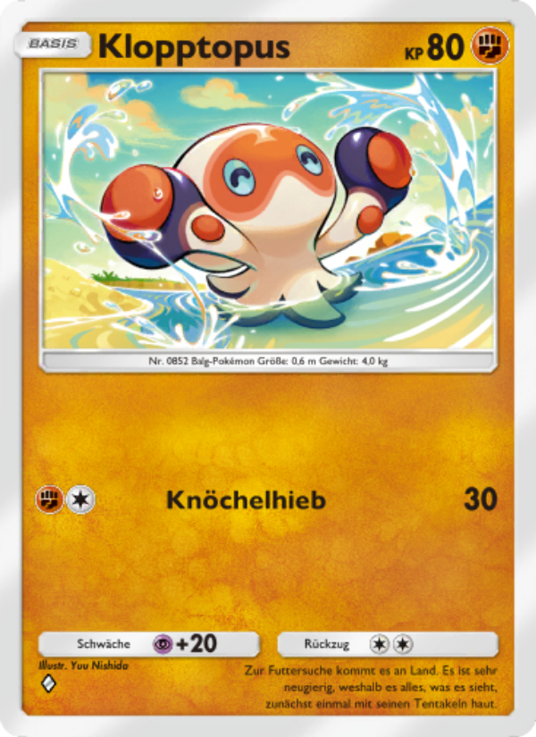 Klopptopus 162 — Genetic Apex (German Pokémon TCG card)