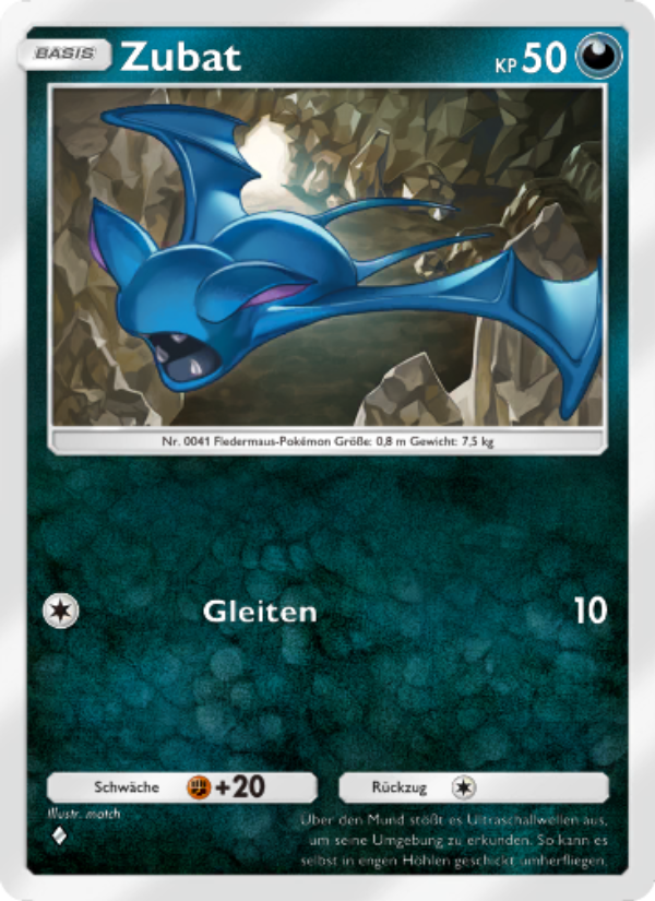 Zubat 172 — Genetic Apex (German Pokémon TCG card)