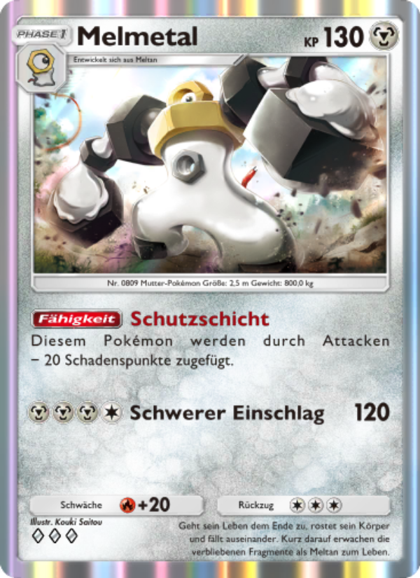 Melmetal 182 — Genetic Apex (German Pokémon TCG card)