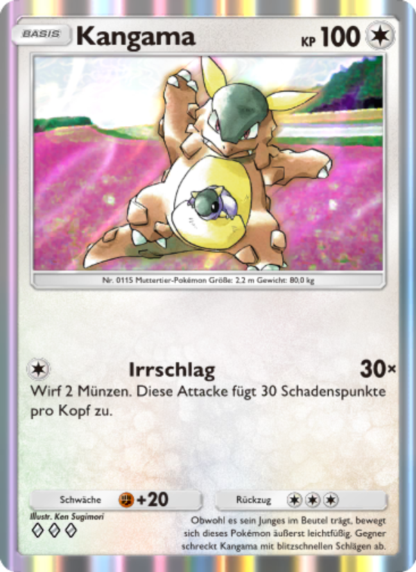 Kangama 203 — Genetic Apex (German Pokémon TCG card)