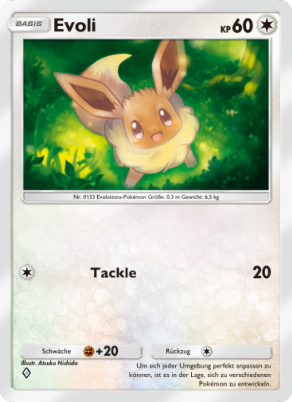 Evoli 206 — Genetic Apex (German Pokémon TCG card)