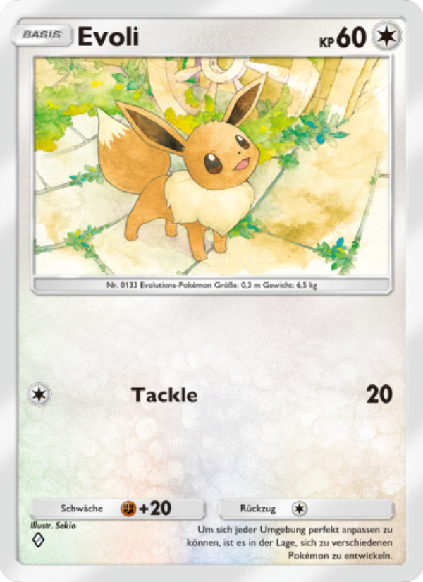 Evoli 208 — Genetic Apex (German Pokémon TCG card)