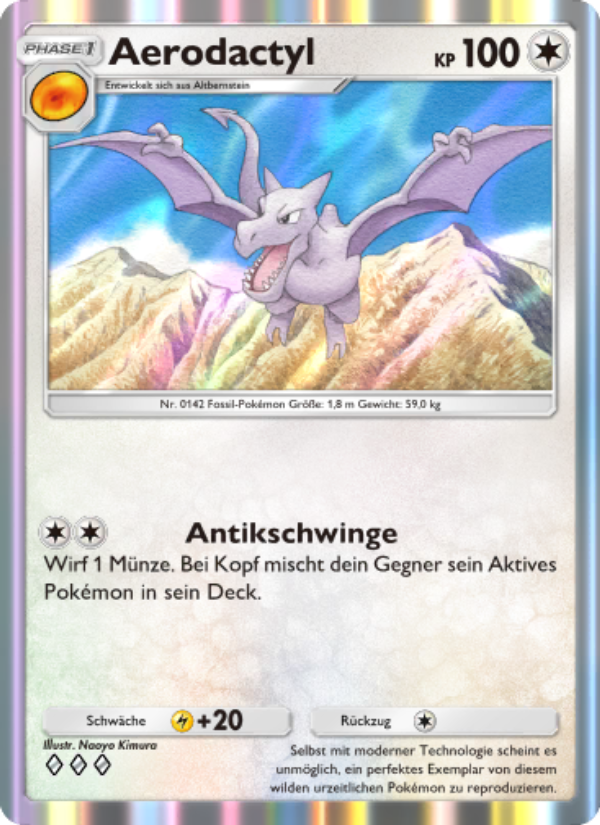 Aerodactyl 210 — Genetic Apex (German Pokémon TCG card)