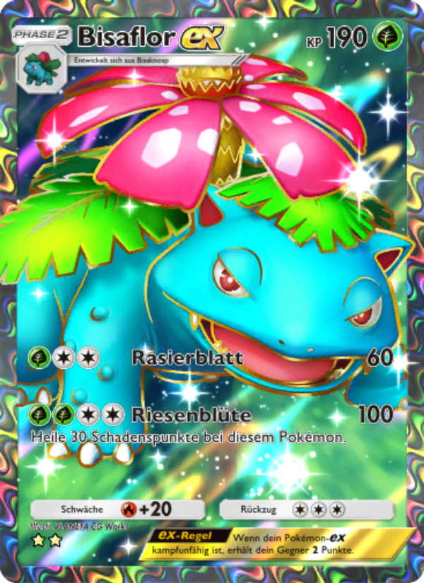 Bisaflor-ex 251 — Genetic Apex (German Pokémon TCG card)