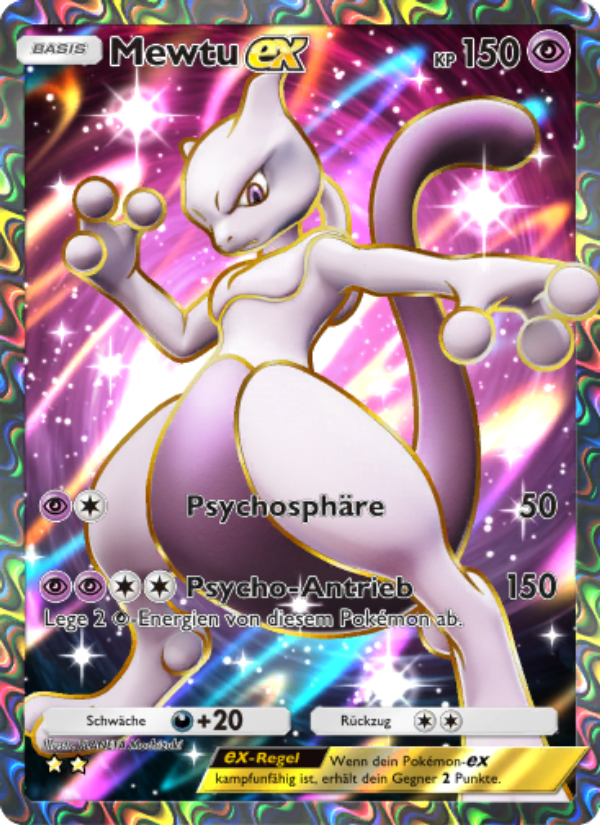 Mewtu-ex 262 — Genetic Apex (German Pokémon TCG card)