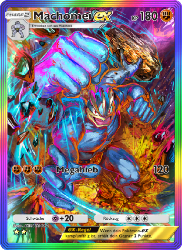 Machomei-ex 278 — Genetic Apex (German Pokémon TCG card)