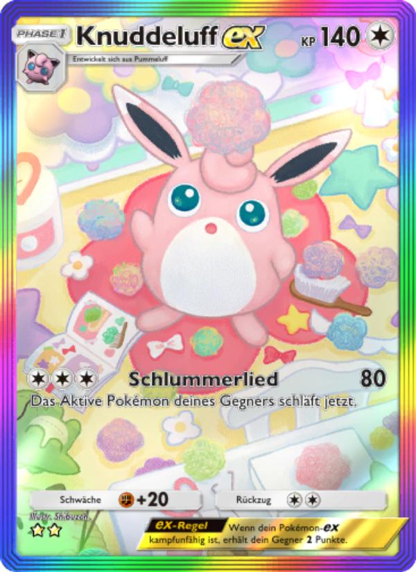 Knuddeluff-ex 279 — Genetic Apex (German Pokémon TCG card)