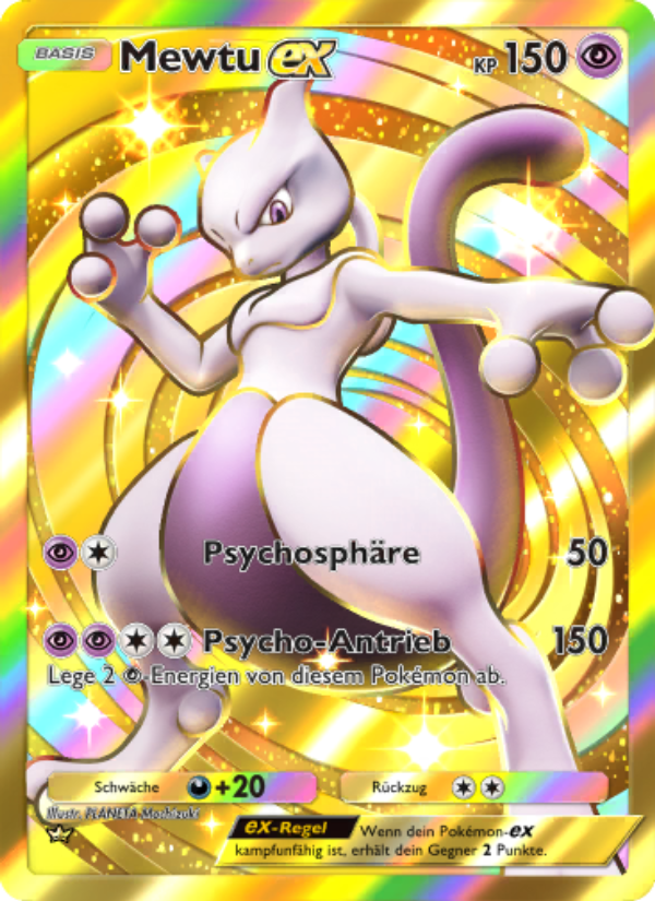 Mewtu-ex 286 — Genetic Apex (German Pokémon TCG card)