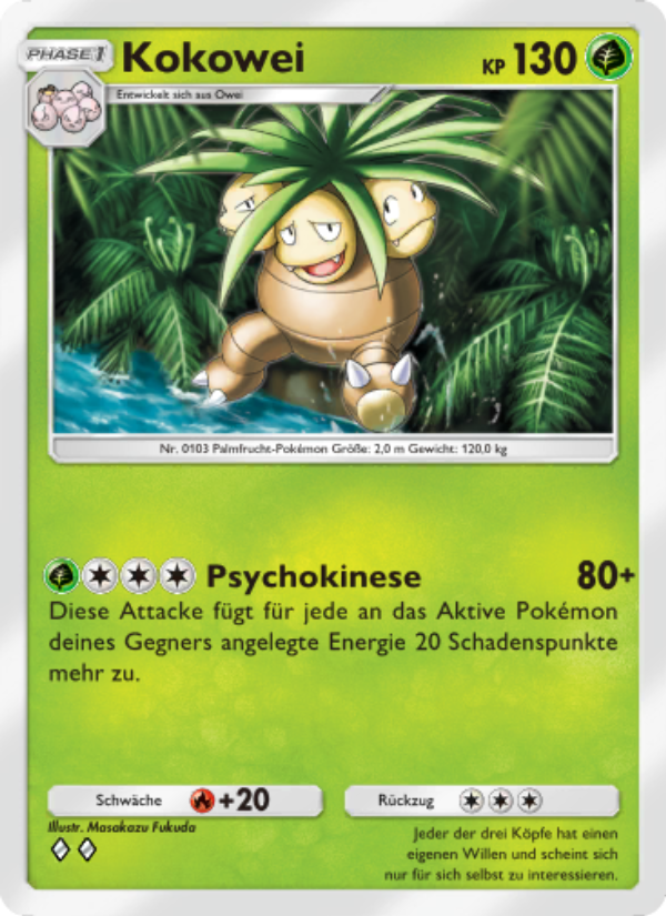 Kokowei 002 — Mythical Island (German Pokémon TCG card)