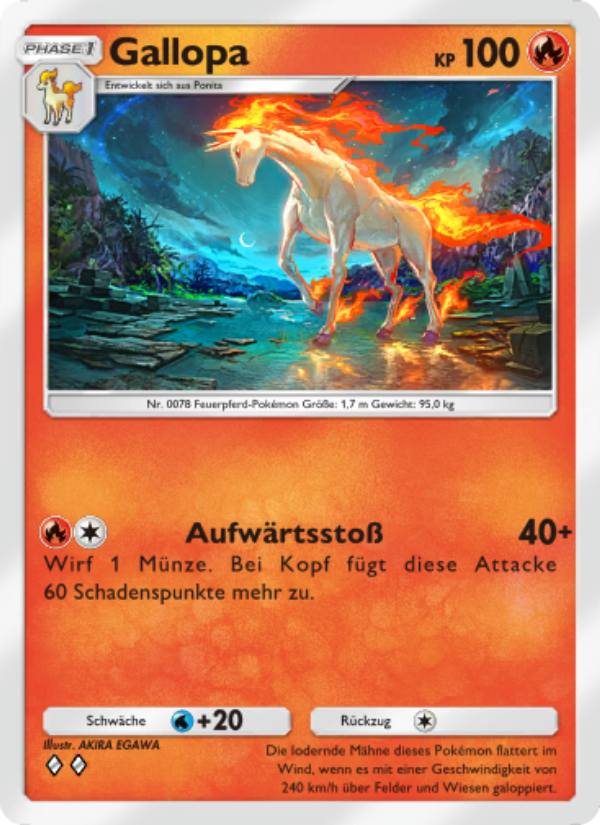 Gallopa 011 — Mythical Island (German Pokémon TCG card)