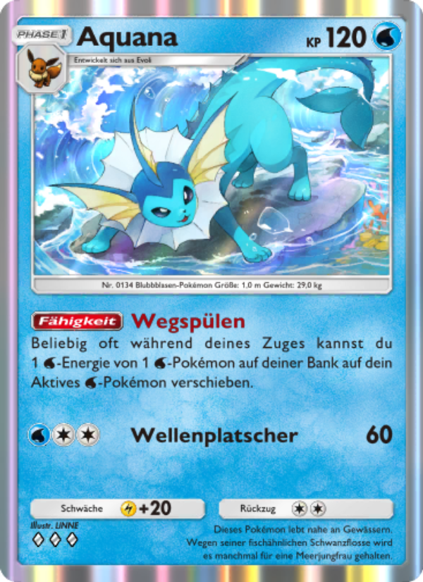Aquana 019 — Mythical Island (German Pokémon TCG card)