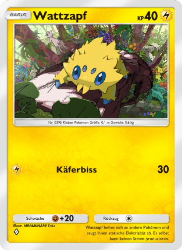 Wattzapf 028 — Mythical Island (German Pokémon TCG card)