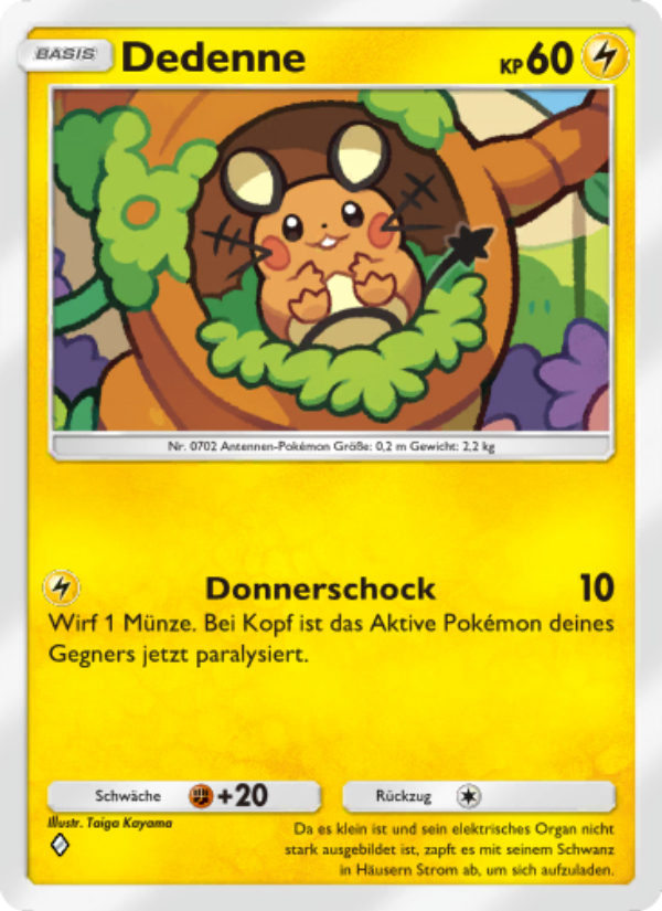 Dedenne 030 — Mythical Island (German Pokémon TCG card)