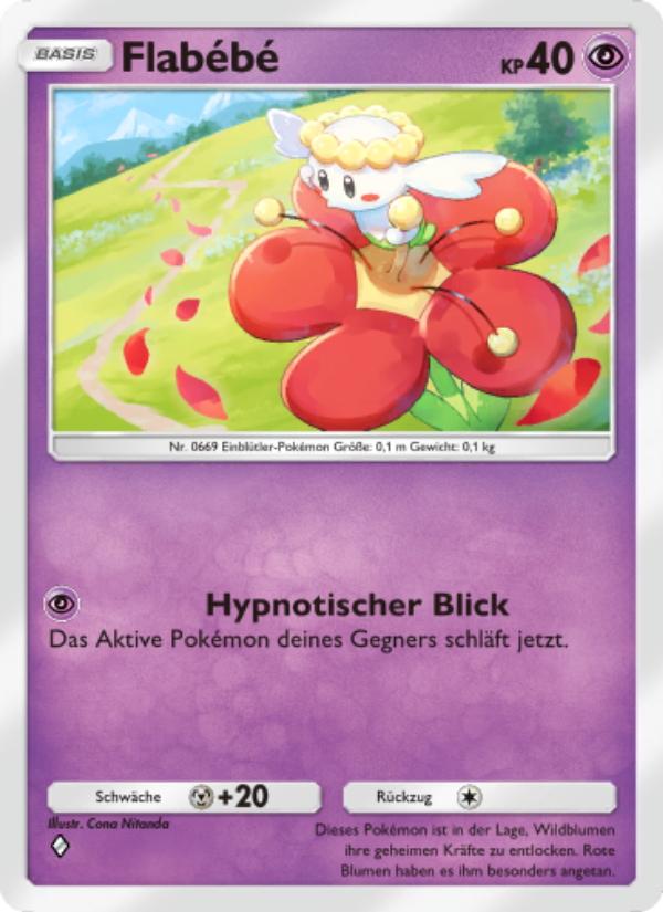 Flabébé 036 — Mythical Island (German Pokémon TCG card)
