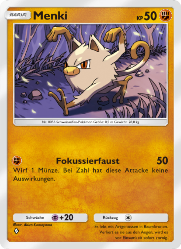 Menki 041 — Mythical Island (German Pokémon TCG card)