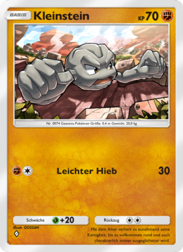 Kleinstein 043 — Mythical Island (German Pokémon TCG card)