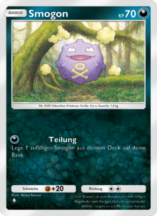 Smogon 049 — Mythical Island (German Pokémon TCG card)