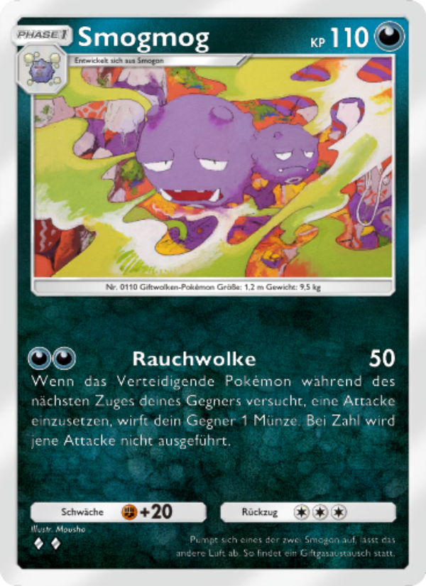 Smogmog 050 — Mythical Island (German Pokémon TCG card)