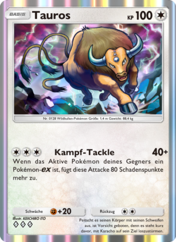 Tauros 060 — Mythical Island (German Pokémon TCG card)