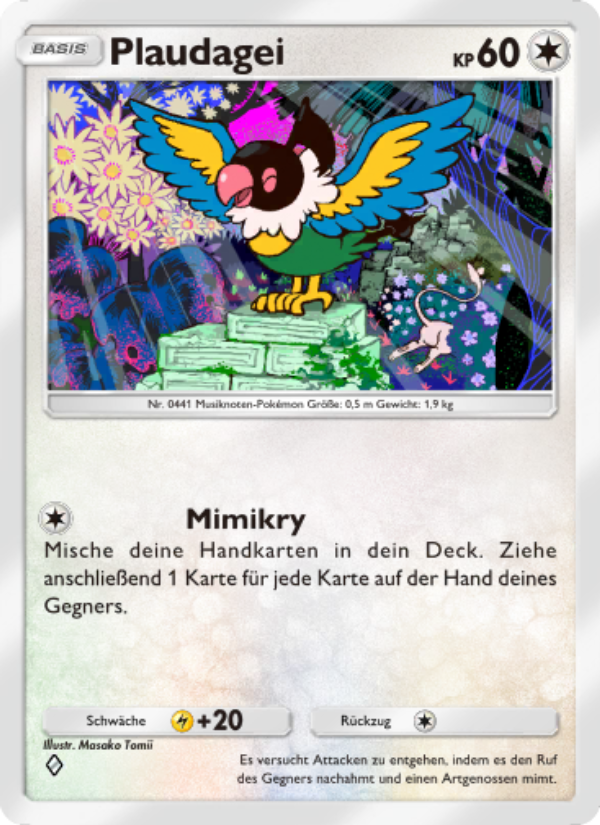 Plaudagei 062 — Mythical Island (German Pokémon TCG card)