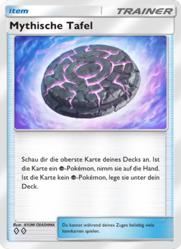 Mythische Tafel 065 — Mythical Island (German Pokémon TCG card)