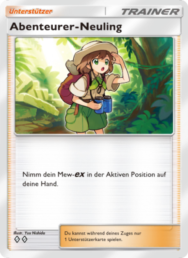 Abenteurer-Neuling 066 — Mythical Island (German Pokémon TCG card)