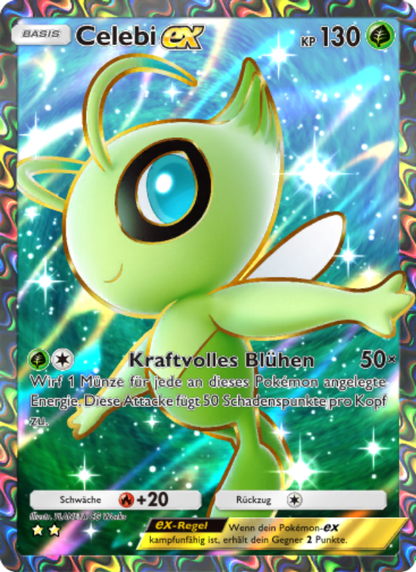 Celebi-ex 075 — Mythical Island (German Pokémon TCG card)