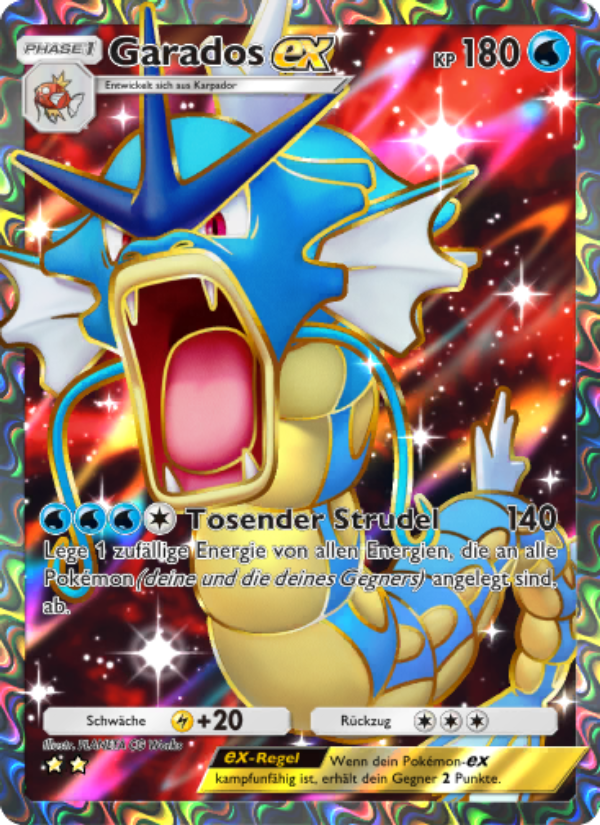 Garados-ex 076 — Mythical Island (German Pokémon TCG card)