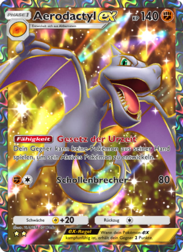 Aerodactyl-ex 078 — Mythical Island (German Pokémon TCG card)