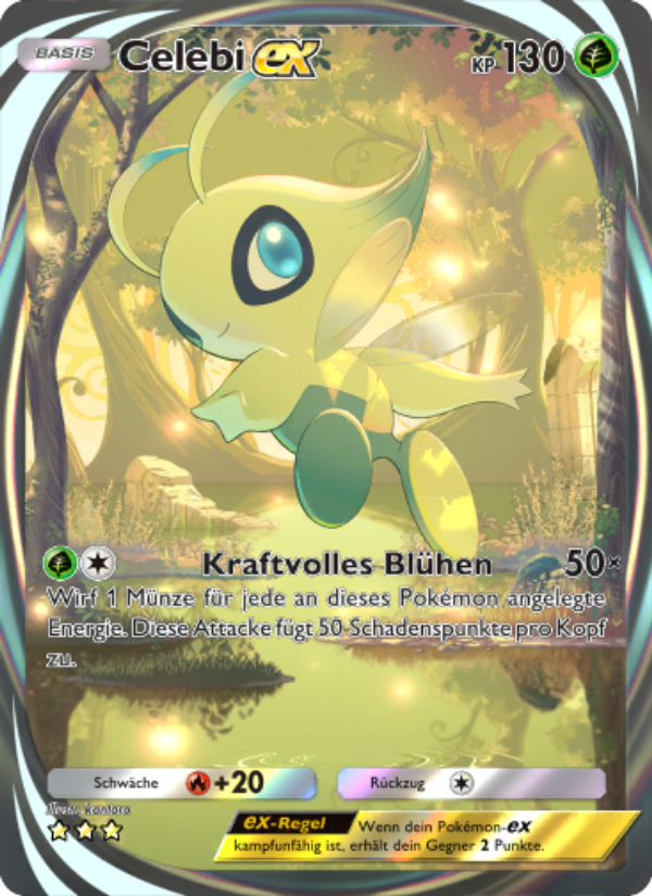 Celebi-ex 085 — Mythical Island (German Pokémon TCG card)