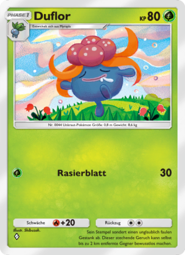 Duflor 002 — Space-Time Smackdown (German Pokémon TCG card)