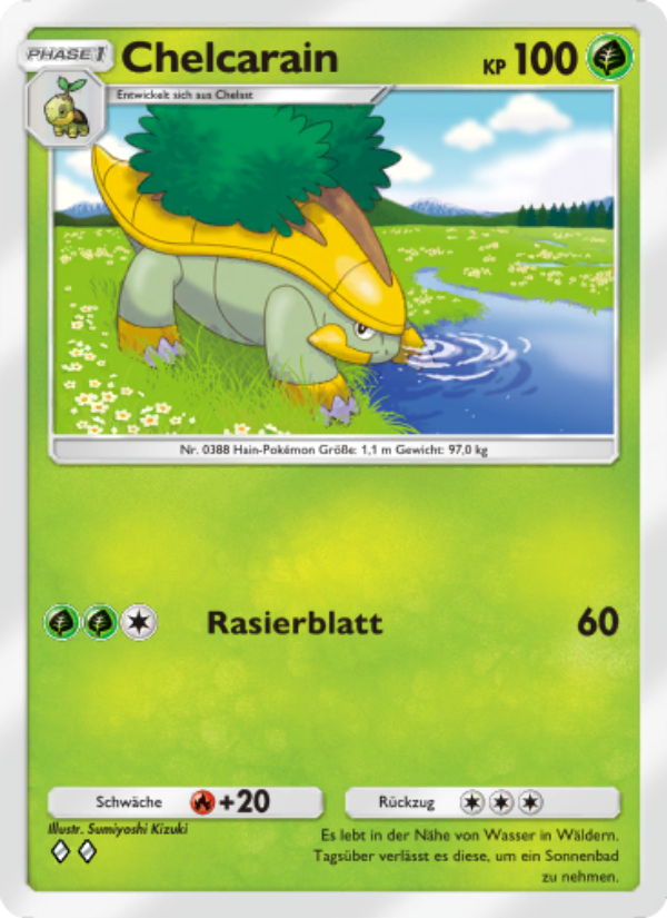 Chelcarain 011 — Space-Time Smackdown (German Pokémon TCG card)