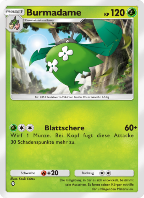 Burmadame 016 — Space-Time Smackdown (German Pokémon TCG card)