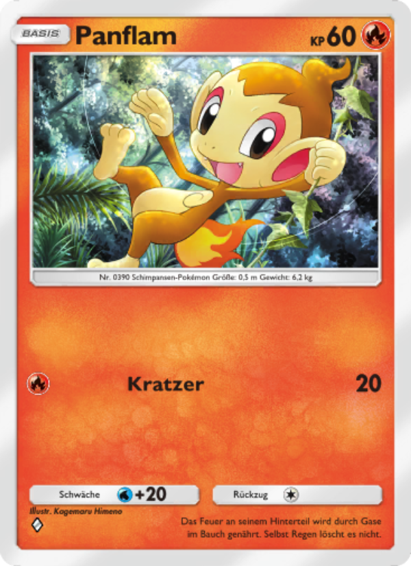Panflam 027 — Space-Time Smackdown (German Pokémon TCG card)